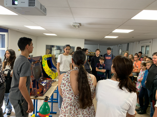 Inauguration de la borne arcade